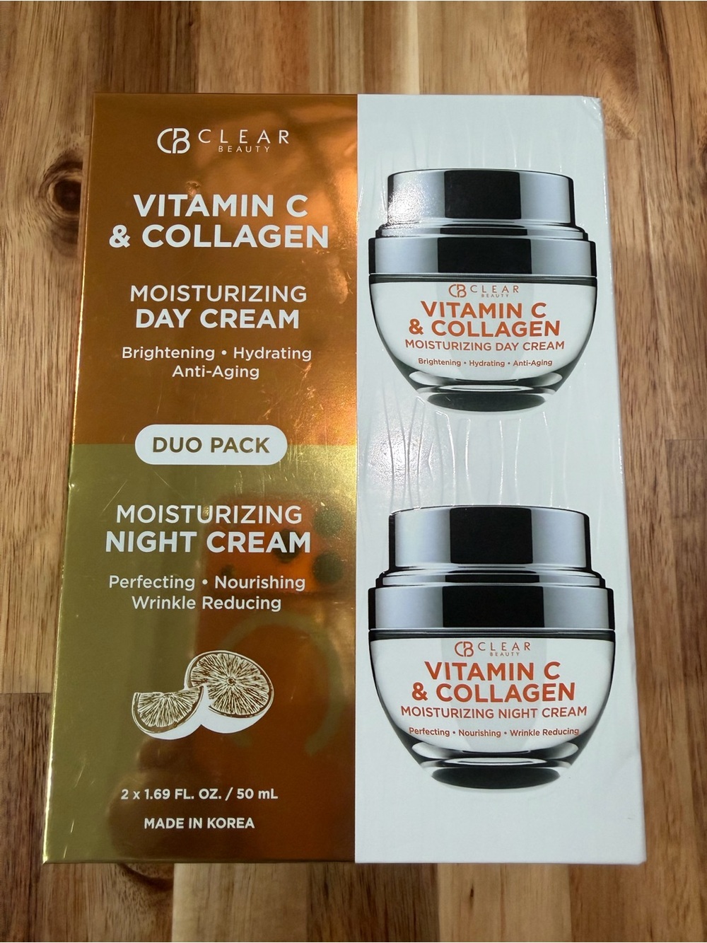 Vitamin C & Collagen Moisturizing Duo - Gold & White